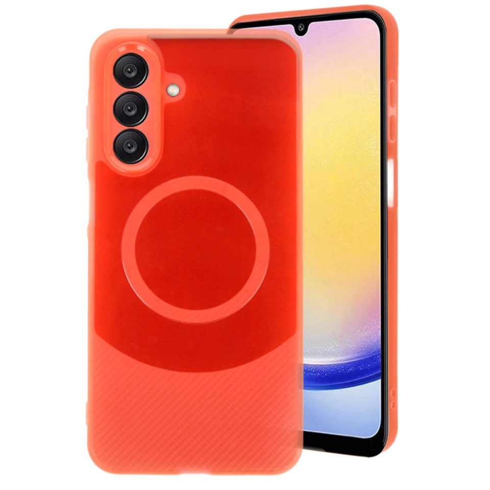 Samsung A16 5g Kılıf Maya Karbon Kapak - Kırmızı