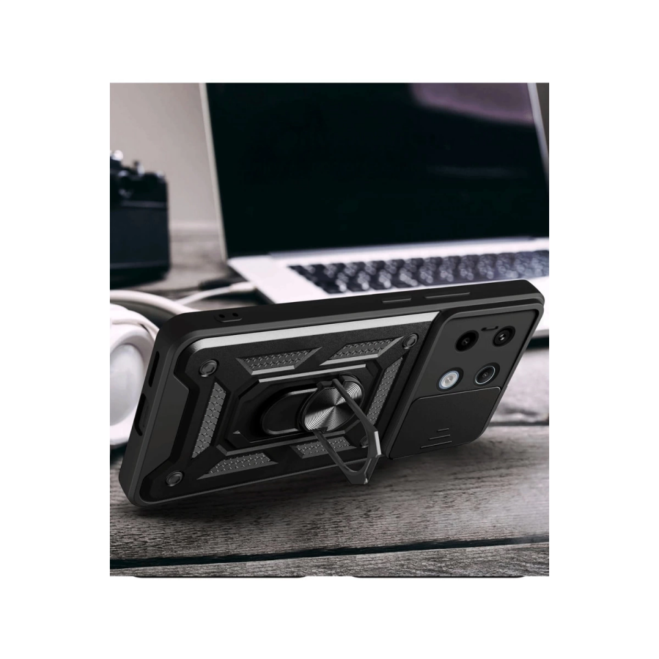 Xiaomi Redmi Note 13 Pro 4g Pars Lens Yüzüklü Silikon - Lacivert