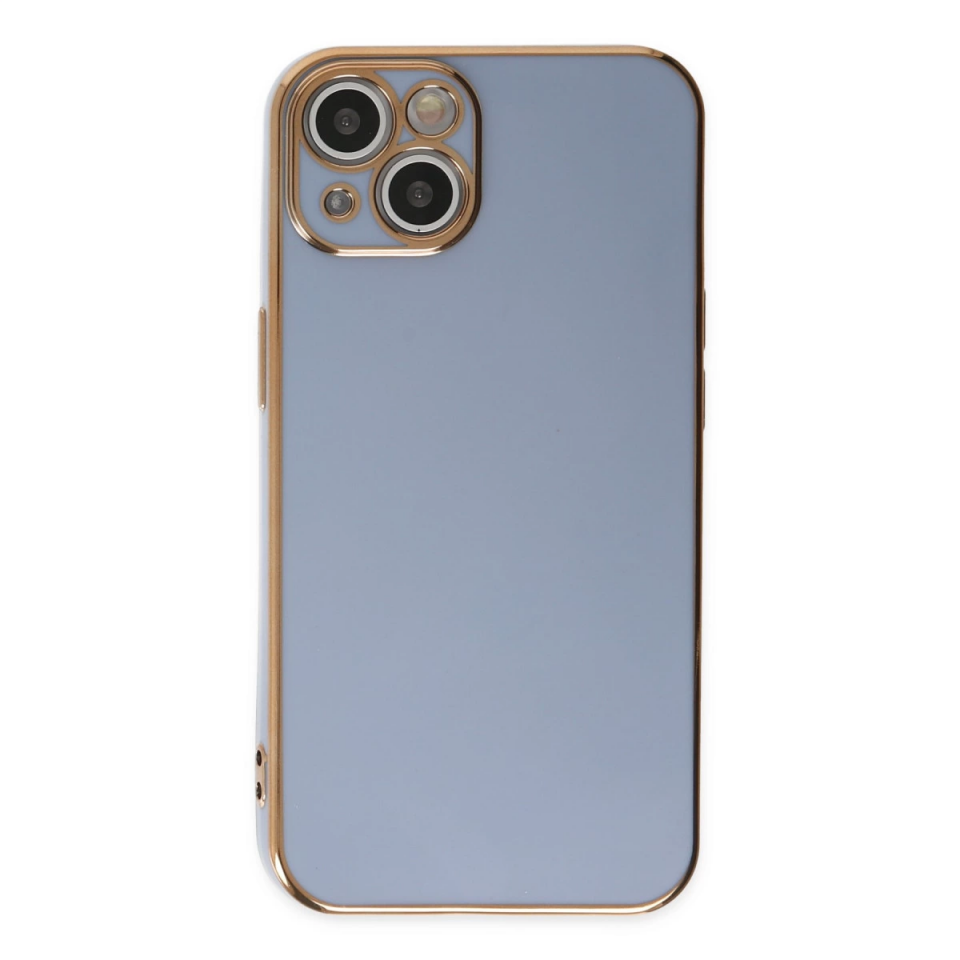 İphone 14 Kılıf Volet Silikon - Mavi