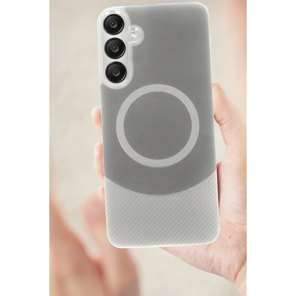 Samsung A26 Kılıf Maya Karbon Kapak - Kahverengi