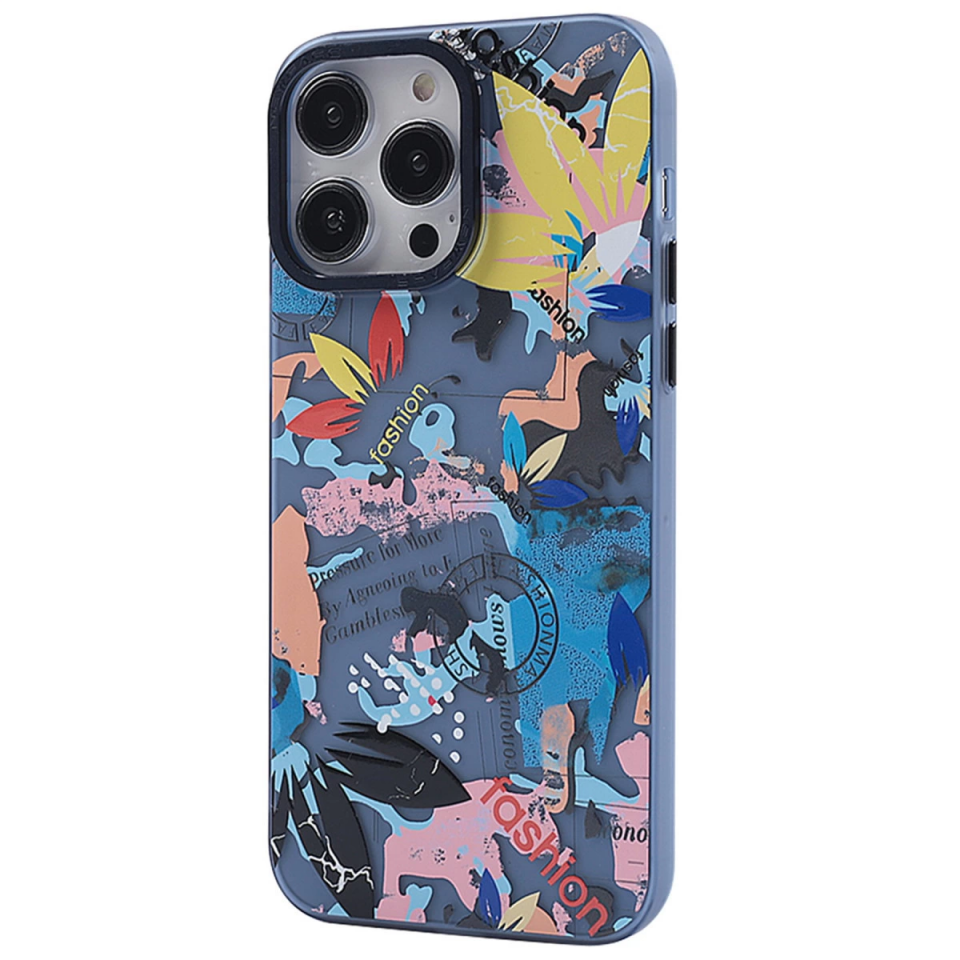 İphone 13 Pro Kılıf Prada Desenli Kapak - Prada Pembe - 1