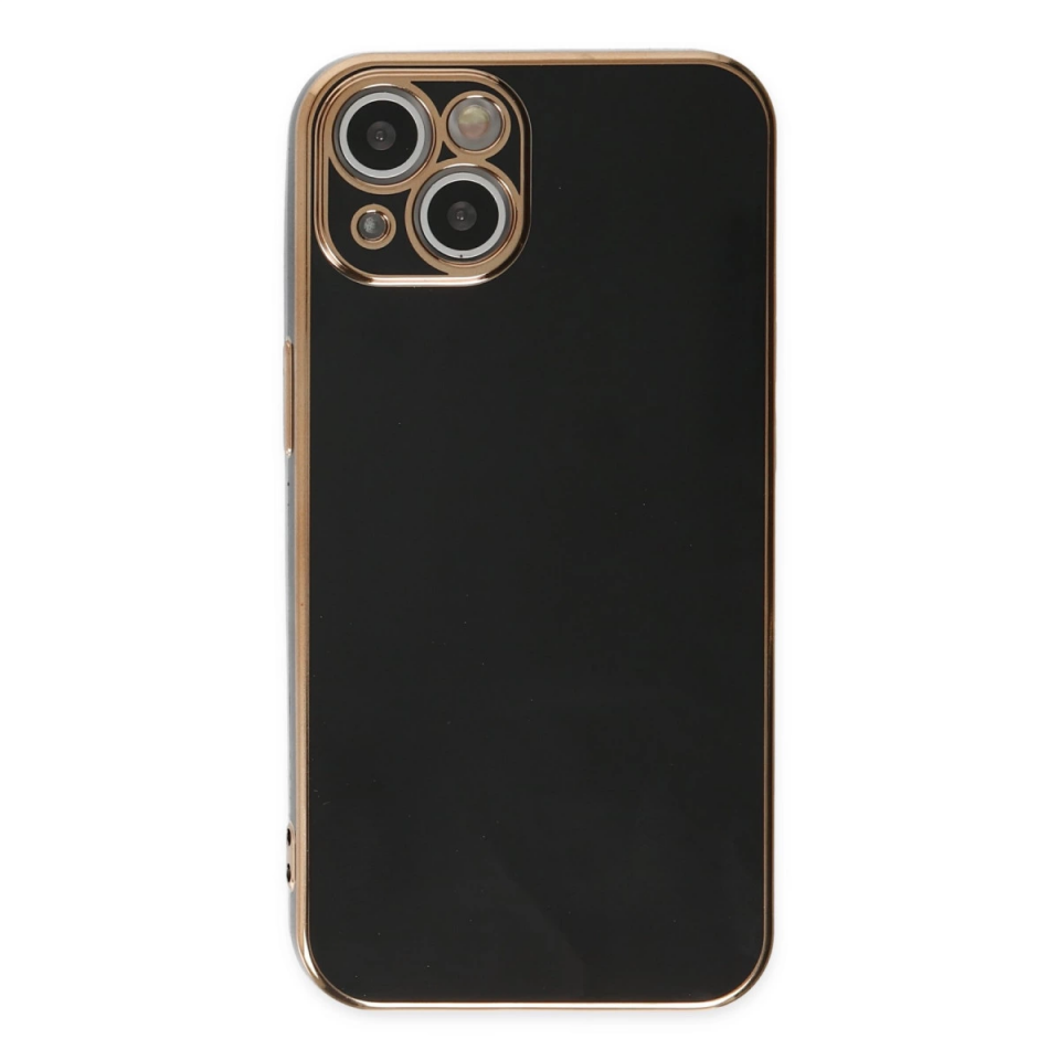 İphone 14 Plus Kılıf Volet Silikon - Siyah