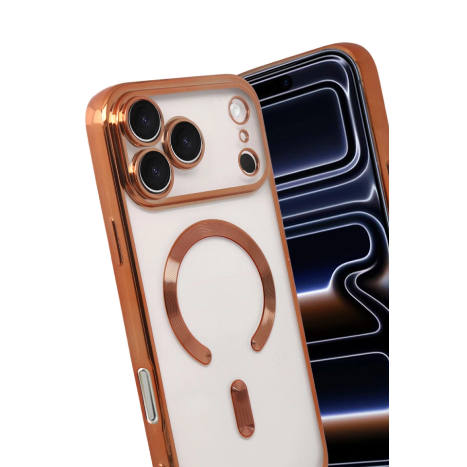 İphone 17 Pro Max Kross Magneticsafe Kapak - Turuncu