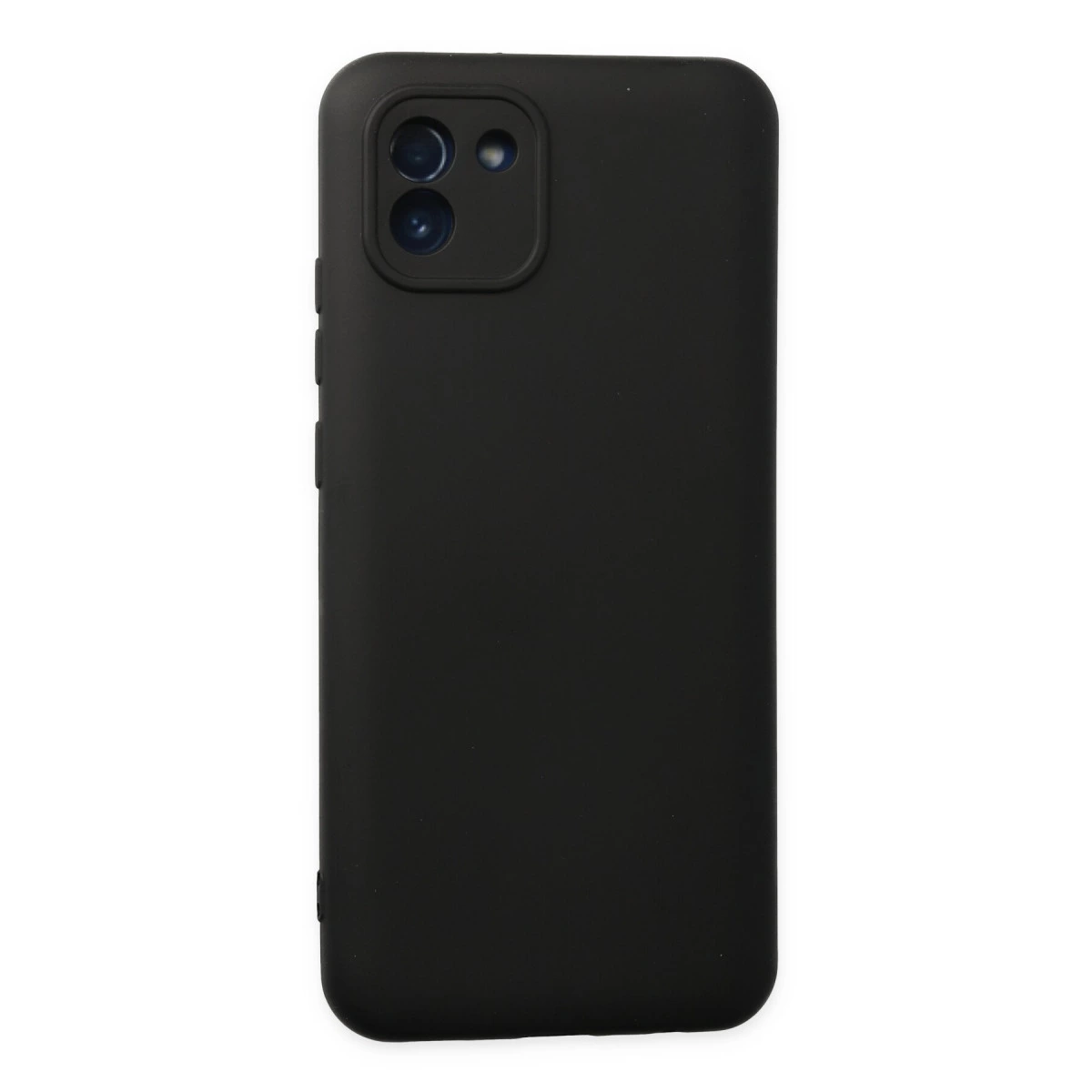 Samsung Galaxy A03 Kılıf Nano İçi Kadife Silikon - Siyah