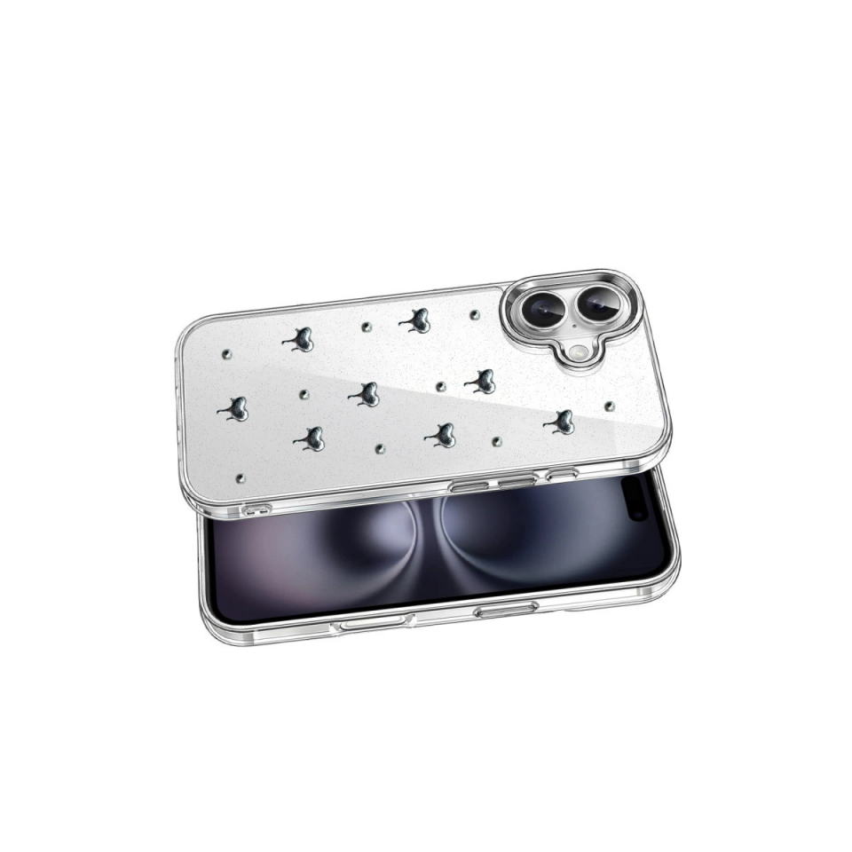 İphone 17 Fiyonk Desenli Kapak - Desen 1