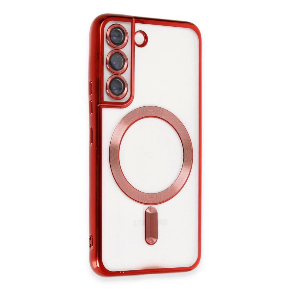 Samsung Galaxy S22 Kılıf Kross Magneticsafe Kapak - Kırmızı