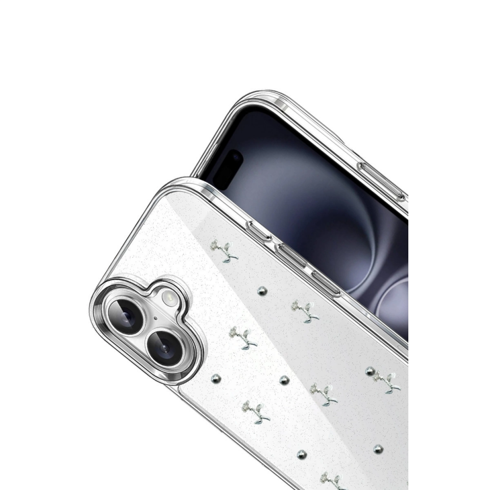 İphone 17 Fiyonk Desenli Kapak - Desen 4