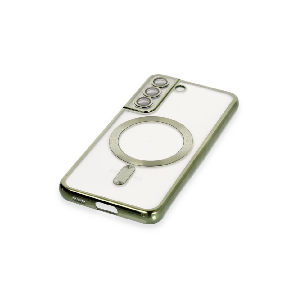 Samsung Galaxy S22 Kılıf Kross Magneticsafe Kapak - Koyu Yeşil