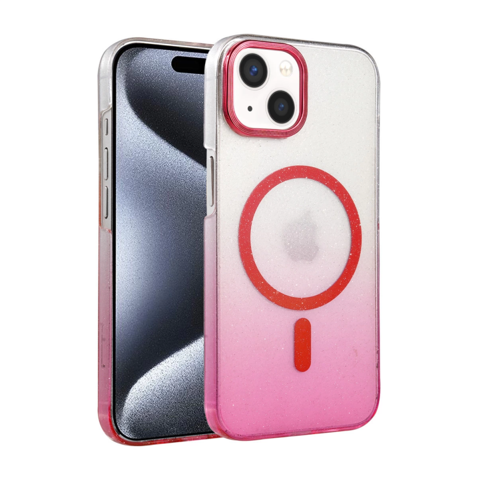 İphone 14 Glossy Magsafe Kapak - Pembe