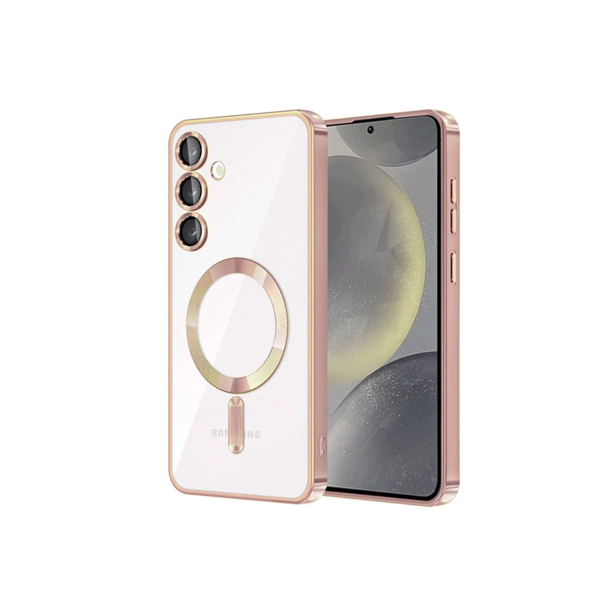 Samsung Galaxy S23 Kılıf Kross Magneticsafe Kapak - Rose